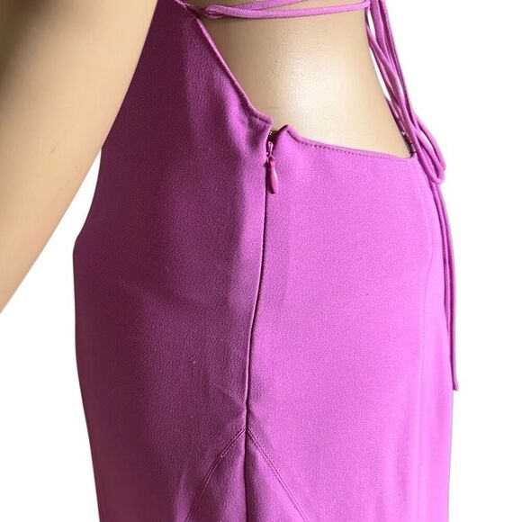 NWT Gai Mattiolo Plunging V-neckline Structured Cups Cut-out front detail Purple - Picture 6 of 14